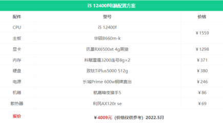 4000左右电脑配置清单,4000左右的电脑配置