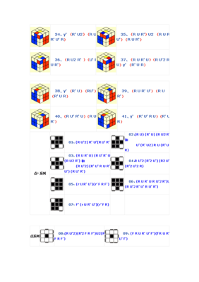 三阶魔方公式图解步骤,三阶魔方公式图解步骤 说明书